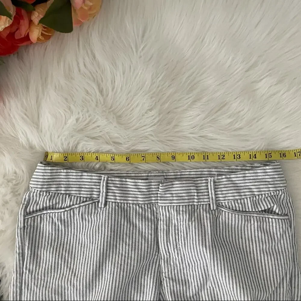 Gap Blue Stripe Bermuda Shorts 100% Cotton
